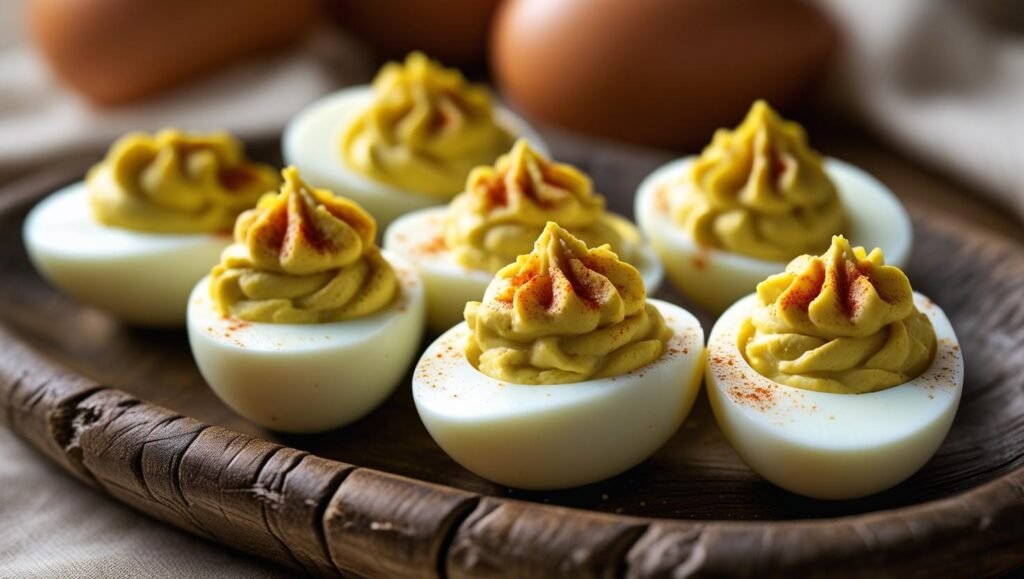 Classic Deviled Eggs with Country‑Ham and Dijon Mustard