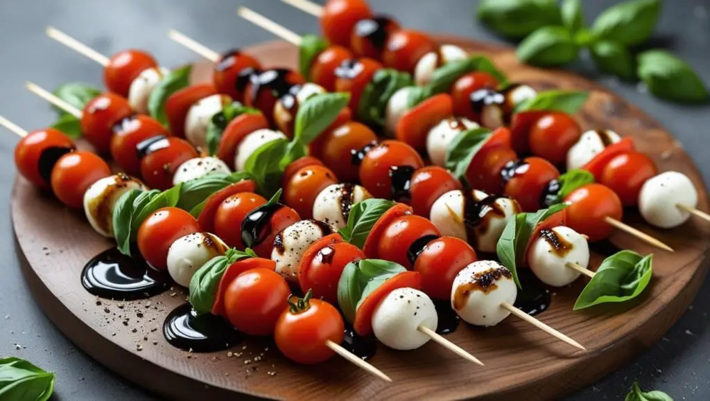 5-Ingredient Easy Caprese Skewers, Healthy BBQ Appetizer Recipe for 2025