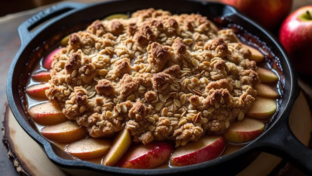 Baked Apple Crisp with Oat-Almond Crumble – No Sugar, No Gluten, All Fall Vibes