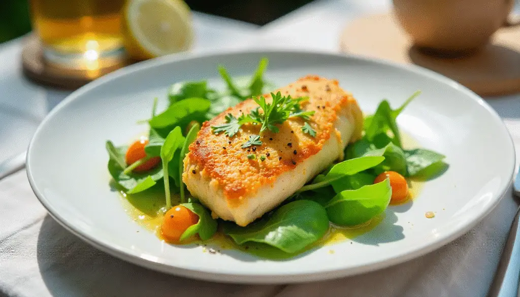 August Light Chicken Paillard with Crisp Arugula & Fennel