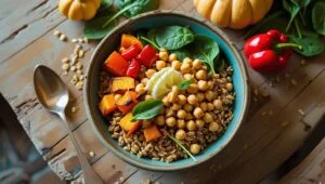 Seasonal High-Fiber Chickpea-Farro Grain Bowl That Fuels Your Day