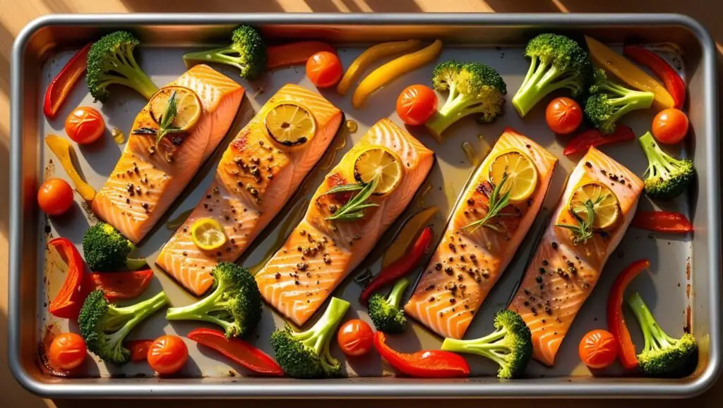 Sunny Sheet-Pan Lemon-Pepper Salmon with Garden Veggies
